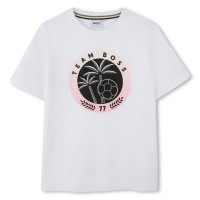 тениска,детски,3/4,панталони,boss,kids',palm,logo,t,shirt,white,10p