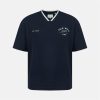 тениска,мъжки,тениски,jack,wills,men's,v,neck,short,sleeve,oversized,t,shirt,navy