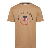 тениска,мъжки,тениски,gant,graph,t,shirt,sn64,caramel,beige