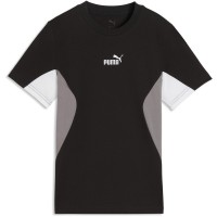 тениска,детски,тениски,puma,colr,block,tee,jn63,blk,wht,gry