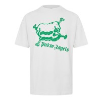 тениска,мъжки,тениски,palm,angels,men,s,t,shirt,white,green