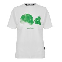 тениска,облекла,на,разпродажба,мъжки,тениски,palm,angels,men's,kill,bear,t,shirt,white,green