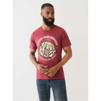 тениска,облекла,на,разпродажба,мъжки,тениски,true,religion,men's,tiger,face,regular,fit,t,shirt,choc,truffle