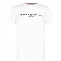 тениска,мъжки,тениски,tommy,hilfiger,logo,crew,neck,t,shirt,white,118