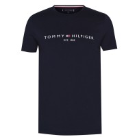 тениска,мъжки,тениски,tommy,hilfiger,logo,crew,neck,t,shirt,sky,captain,403