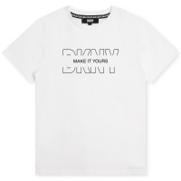 тениска,dkny,kids,logo,regular,fit,t,shirt,white,10p