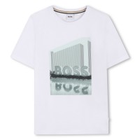 тениска,детски,3/4,панталони,boss,boss,ss,t,shirt,jn63,white