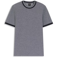 тениска,облекла,на,разпродажба,мъжки,тениски,boss,men's,thompson,black,breathable,lightweight,cotton,short,sleeve,t,shirt,dark,blue,404