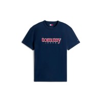 тениска,мъжки,тениски,tommy,jeans,men's,applq,short,sleeve,t,shirt,dark,night,navy