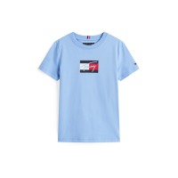 тениска,детски,3/4,панталони,tommy,hilfiger,kids',script,t,shirt,cloudy,blue,c14