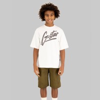 тениска,g,star,kids,regular,fit,logo,t,shirt,white