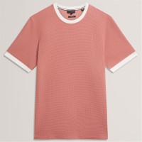 тениска,мъжки,тениски,ted,baker,ted,ss,text,t,shirt,sn62,mid,pink
