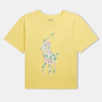 тениска,детски,3/4,панталони,polo,ralph,lauren,big,pony,t,shirt,oasis,yellow