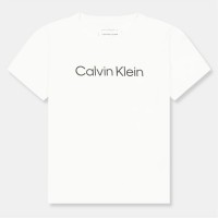 тениска,детски,3/4,панталони,calvin,klein,jeans,kids',logo,t,shirt,white,yaf