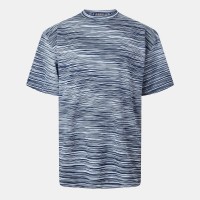 тениска,мъжки,тениски,missoni,striped,short,sleeved,t,shirt,navy,white