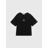 тениска,calvin,klein,jeans,kids,logo,boxy,regular,fit,t,shirt,ck,black,beh