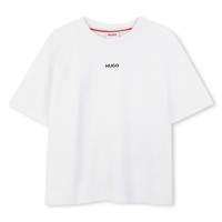 тениска,детски,облекла,hugo,hugo,small,logo,tee,jn61,white