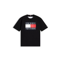 тениска,tommy,hilfiger,kids,t,shirt,black,bds