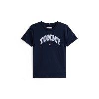 тениска,детски,3/4,панталони,tommy,hilfiger,kids',varsity,breathable,t,shirt,night,navy,c1g