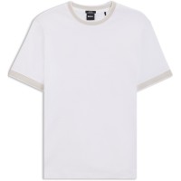 тениска,мъжки,тениски,boss,men,s,tessler,cotton,short,sleeve,crew,neck,slim,fit,t,shirt,white,100