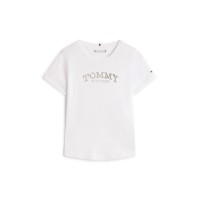 тениска,детски,3/4,панталони,tommy,hilfiger,kids',foil,short,sleeve,t,shirt,white,ybr