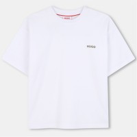 тениска,детски,3/4,панталони,hugo,kids',small,logo,regular,fit,t,shirt,white