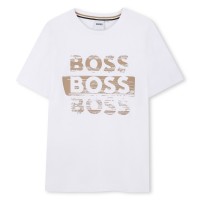 тениска,детски,облекла,boss,boss,fancy,logo,tee,jn61,white