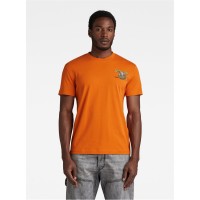 тениска,мъжки,тениски,g,star,men's,graphic,t,shirt,orange