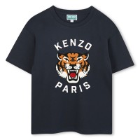 детска,тениска,детски,3/4,панталони,kenzo,unisex,kids',tiger,short,sleeve,t,shirt,navy