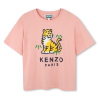 тениска,детски,3/4,панталони,kenzo,kids',tiiger,short,sleeve,t,shirt,pink