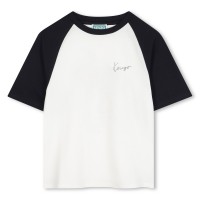 тениска,детски,3/4,панталони,kenzo,kids',contrast,regular,fit,t,shirt,cream