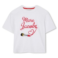 тениска,детски,3/4,панталони,marc,jacobs,kids',lipstick,short,sleeve,t,shirt,white