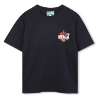 детска,тениска,kenzo,unisex,kids,small,print,regular,fit,t,shirt,navy