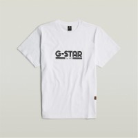 тениска,облекла,на,разпродажба,мъжки,тениски,g,star,unisex,line,script,loose,t,shirt,white