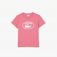 юношеска,тениска,детски,облекла,lacoste,lacoste,jersey,t,shirt,juniors,pink,2r3