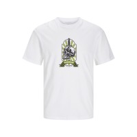 мъжка,тениска,jack,and,jones,j,j,skull,t,shirt,mens,bright,white