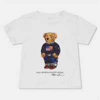 тениска,детски,3/4,панталони,polo,ralph,lauren,kids',bear,t,shirt,white,bear