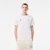 тениска,облекла,на,разпродажба,мъжки,тениски,lacoste,lacoste,garros,tee,sn99,white