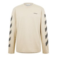 тениска,мъжки,тениски,off,white,men,s,diag,skate,diagonal,graphic,long,sleeve,t,shirt,brown,black