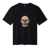 тениска,облекла,на,разпродажба,мъжки,тениски,ps,paul,smith,men's,skull,regular,fit,t,shirt,black,79