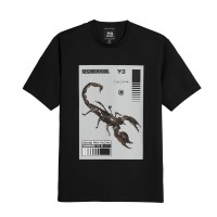 тениска,облекла,на,разпродажба,мъжки,тениски,y3,x,neighborhood,scorpion,graphic,t,shirt,black,granite