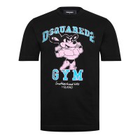 тениска,облекла,на,разпродажба,мъжки,тениски,dsquared2,gym,logo,t,shirt,black