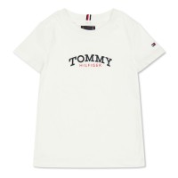 тениска,детски,3/4,панталони,tommy,hilfiger,kids',mono,t,shirt,white,ybr