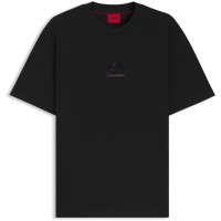 тениска,мъжки,тениски,hugo,mens,hugo,short,sleeve,crew,neck,logo,t,shirt,(dumeon),black,001