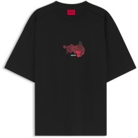тениска,мъжки,тениски,hugo,hugo,domans,tee,sn63,black,001