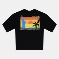 тениска,rose,london,fewer,dreams,t,shirt,black