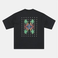 тениска,облекла,на,разпродажба,мъжки,тениски,rose,london,london,palm,t,shirt,black