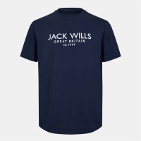 тениска,мъжки,тениски,jack,wills,carnaby,logo,t,shirt,navy