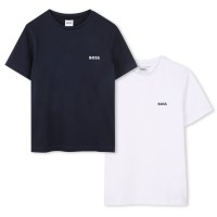тениска,детски,3/4,панталони,детски,облекла,boss,boss,2pk,tee,jn62,navy,white