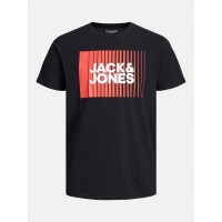 мъжка,тениска,мъжки,тениски,jack,and,jones,logo,play,short,sleeve,t,shirt,mens,black